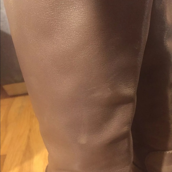 FENDI leather light brown knee high boots - Picture 7 of 8